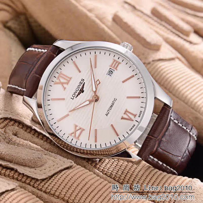 LONGINES浪琴 經典大三針 全自動機械 精品男士腕表 WSS1096
